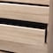 Baxton Studio Miren Mid-Century Modern Light Oak and Dark Grey 5-Drawer Chest 148-8255 - alternate 3